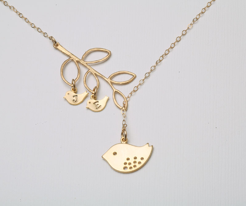 Baby initial necklace for mom Outlet